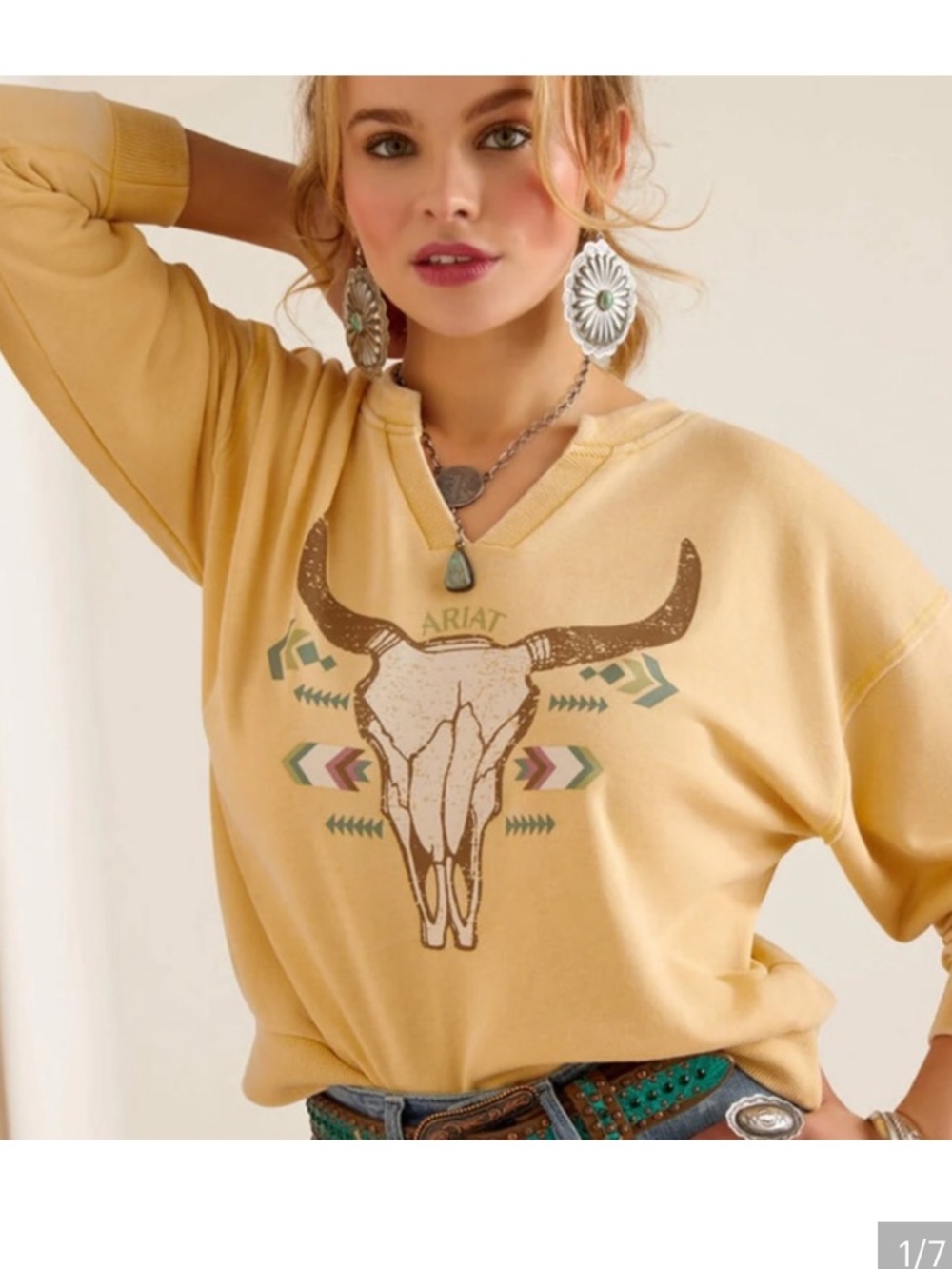 Ariat Women's Bandana Sweatshirt Large